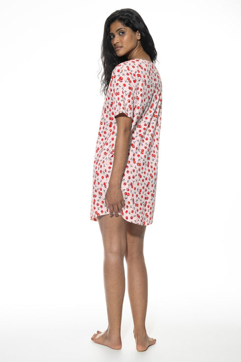 Mey Serie Cherry Rush Big Shirt Short Sleeve